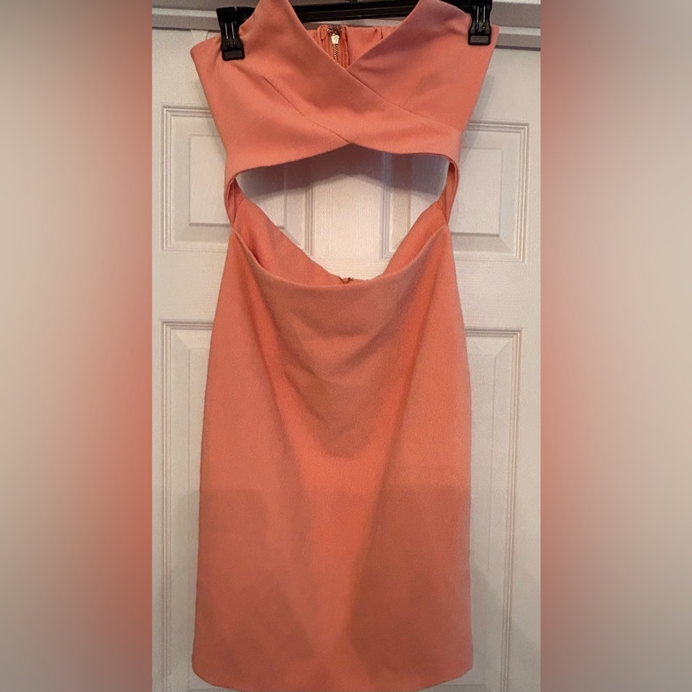 Ivory and Chain Mid Coral Dress Size M